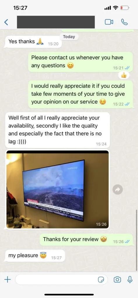 Authentic WhatsApp customer activation message 2 for xtreme hd iptv
