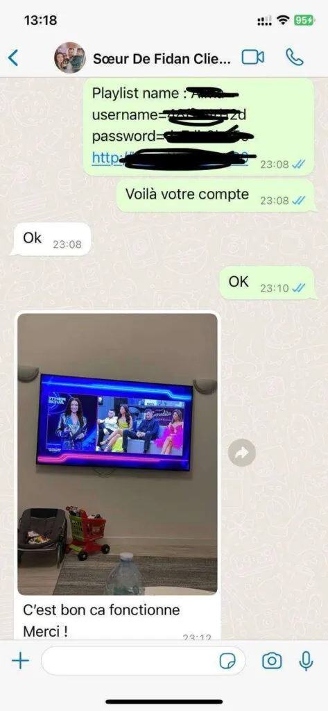 Authentic WhatsApp customer activation message 6 for xtreme hd iptv